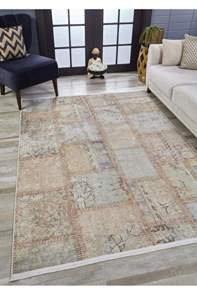halinet Halı.Net Multi-Colored Modern Washable Non-Slip Living Room Carpet Ha...