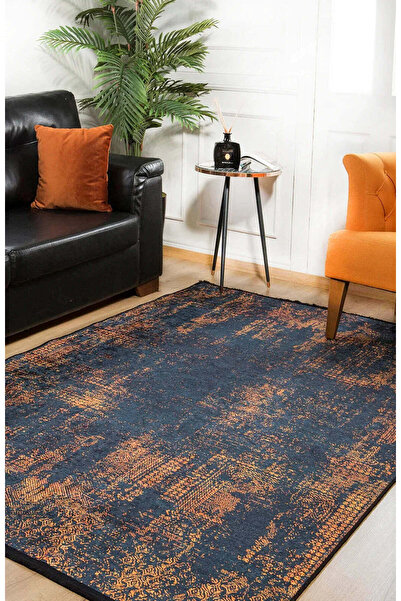 halinet Halı.Net Black Vintage Antique Washable Non-Slip Living Room Carpet H...