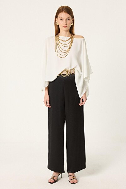 Touché Privé Satin Pants with Elastic Waist