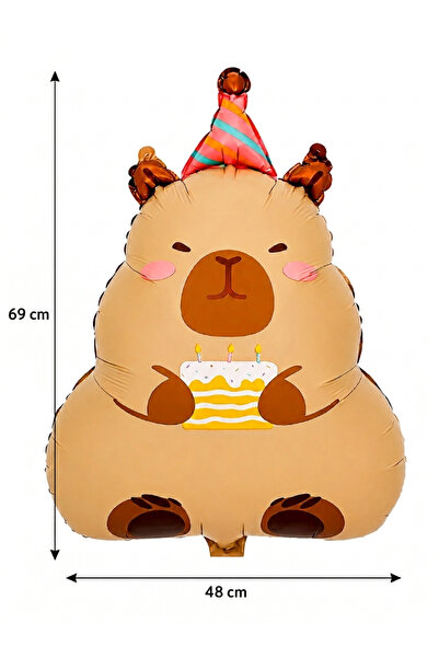 party mix Capybara Foil Balloon Large Size Birthday Party Balloon Capybara Bi...