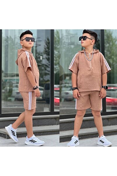Lucky kidswear Costum bărbătesc din 2 piese, cu guler clasic, din țesătură Sofya