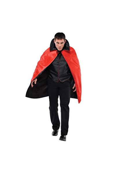 Party Centre Mid-Length Two-Tone Collared Cape