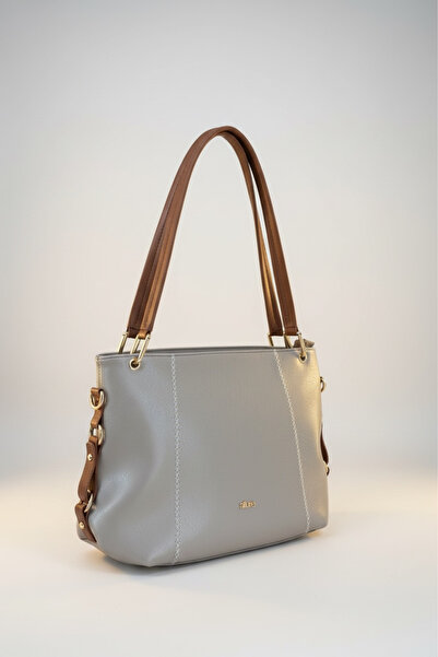 LYRA Bags & Accessories حقيبة كتف عصرية واسعة وعملية بلون المنك
