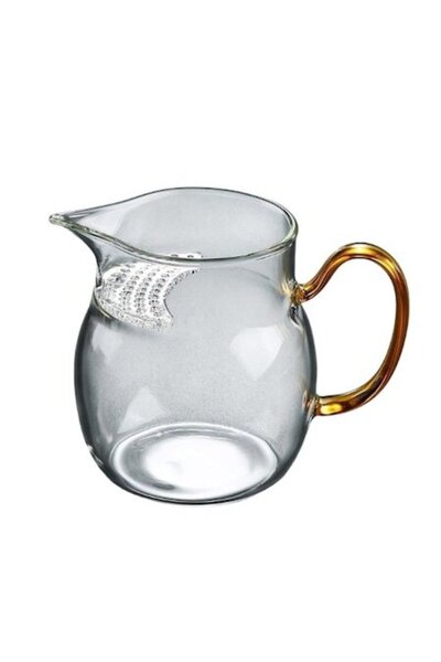 OEM Thermal Resistant Glass Tea Cup with Strainer, 340 ml