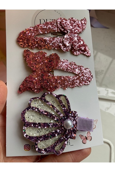 MADE BY PERİ Premium Sparkling Collection - Set of 3 Luxury Glittery Figured ...