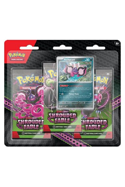 Pokemon Shrouded Fable: Pecharunt Blister pachet de 3