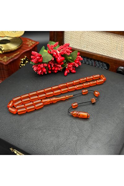 Sabır Taneleri Abdulkadir Değirmenci İşçilikli Blok Zar Tesbih - 6x10 mm Kaps...
