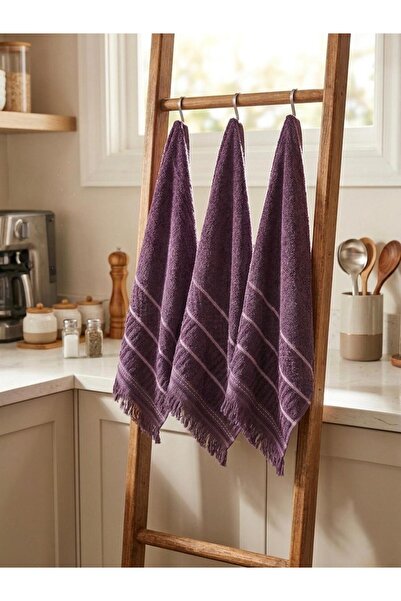 Bebila Baby 3 Pieces Kitchen Towels 30X50 cm Drying Cloth Cotton Hand Towel Set