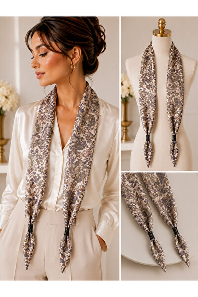 Becha Butik وشاح من قماش الساتان الفاخر