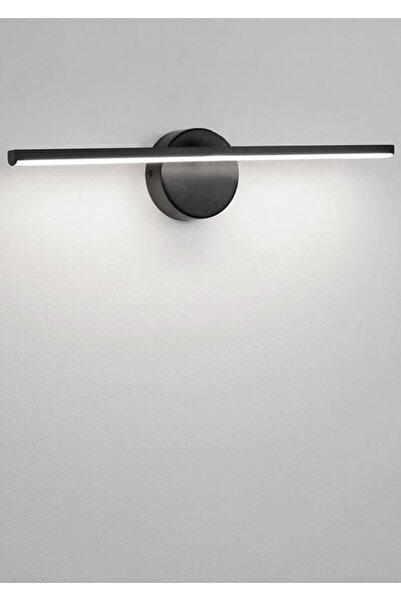led marketim Siyah 70cm Beyaz Işık Led Aplik - Banyo, Ayna ve Tablo Aydınlatması