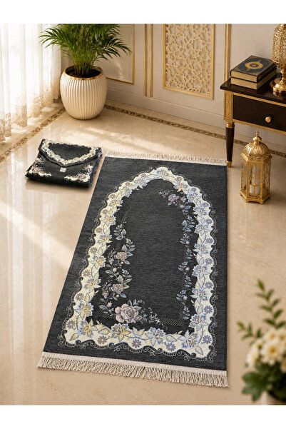 NAMAT Luxury Velvet Prayer Mat – Comfortable Muslim Salah Rug with Premium Fi...