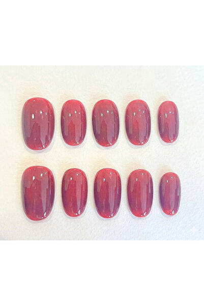 Nailvana Μικρά Χειροποίητα Αυτοκόλλητα Νύχια με Αιματηρό Τριαντάφυλλο