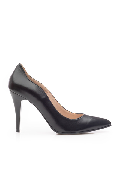 UrbanShoes Pantofi stiletto damă din piele naturală - 28175 Negru box