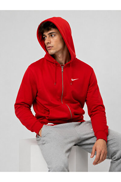 Nike Solo Swoosh kırmızı erkek sweat