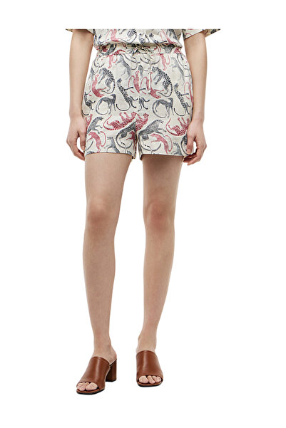 Tommy Hilfiger Γυναικείο Λινό Σορτς Μπεζ WW0WW49637-0F6