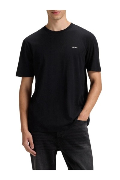 HUGO Ανδρικό Dero222 T-shirt Μαύρο 50466158-001