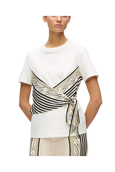 Karl Lagerfeld Γυναικείο T-shirt Εκρού B2W17011-B09 Cream