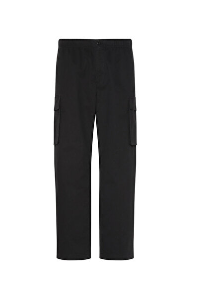 Calvin Klein Ανδρικό Straight Cargo Παντελόνι Μαύρο LV040EM616-UB1