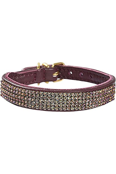 Bobby Crystal Princess Collar - Prune / 35 cm