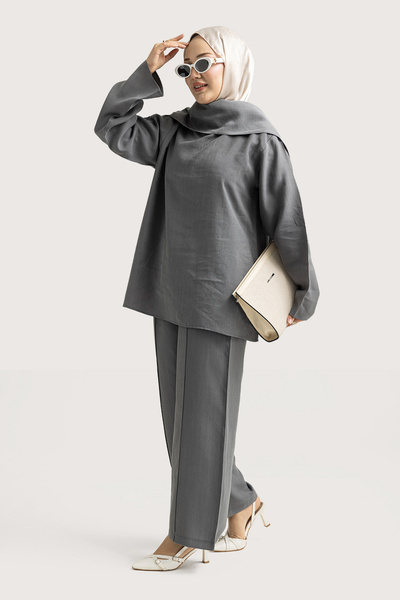 Suede Style 6350 - Stylish, Comfortable, Modal Soft Woven Fabric, Collar Deta...