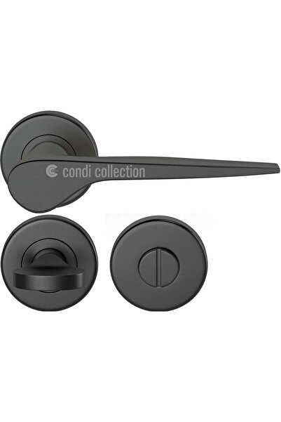 Condi Collection 2031 مقبض باب من الفولاذ المقاوم للصدأ باللون الأسود الثابت
