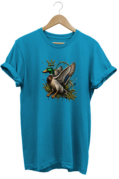 WİDİ Tricou Street Style cu imprimeu cu rață și coroană, îmbrăcăminte de exte...
