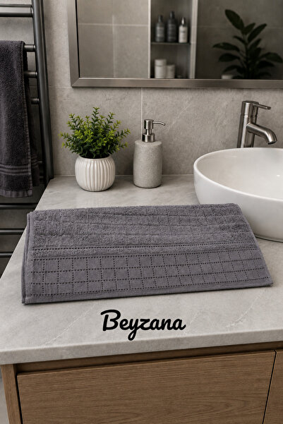 BEYZANA 1 Adet Kareli El Yüz Havlusu 50 x 90 Cm