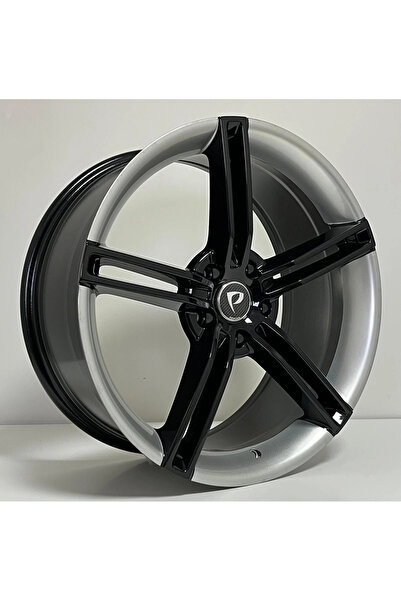 powcan 8.5X19 BKYS-1178 5X112 ET35 66.5 BLACK SPOKES + SILVER STRIP XL