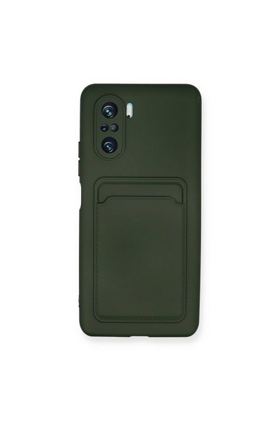 TheGencoo Xiaomi Mi 11I Case Kelvin Silicone with Business Card - Dark Green