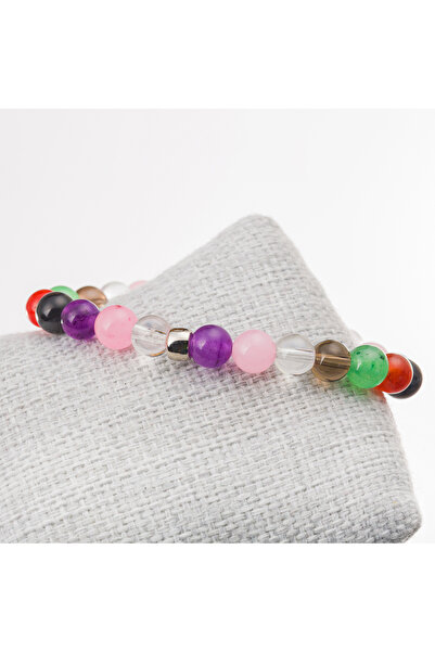 LADIN DOGALTAŞ Jade Stone Chakra Bracelet-8 mm
