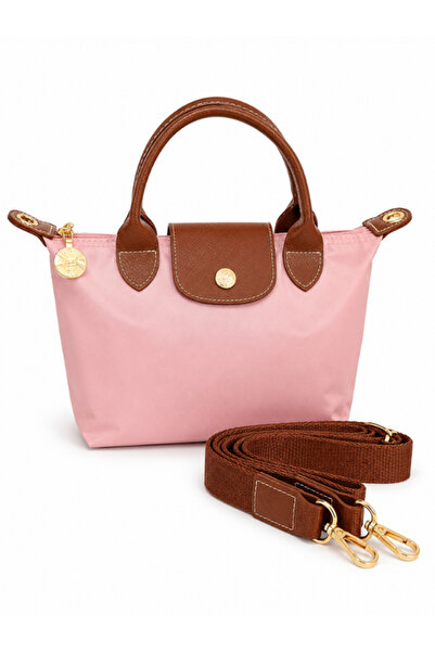 shopExxtra Pink Women's Hand and Shoulder Bag with Adjustable Strap Lightweig...