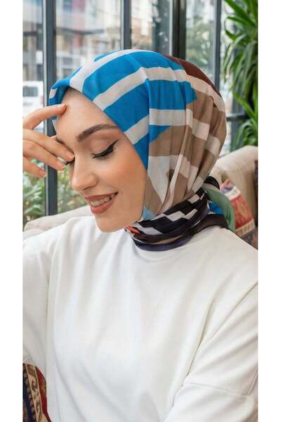 Big ModaEbrar Patterned Soft Scarf - 136