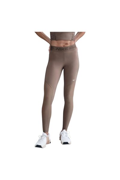 Nike Femei& # x27;s Pro Dri-FIT Colanți din plasă cu talie medie L
