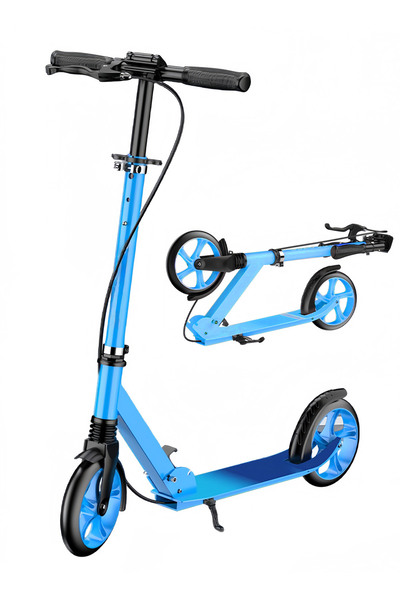 KidLe Kick Scooter for Kids, 2-Wheel with Adjustable Handlebar, Double Brakes...