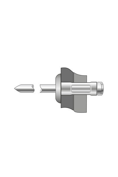 BRALO Set 500 x Pop-nituri Multigrip Cap Bombat Aluminiu Otel-3.2 x 11