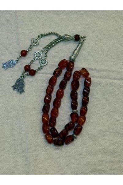 Stone Yemeni Red Agate Rosary - Royal Sedadiya Cut