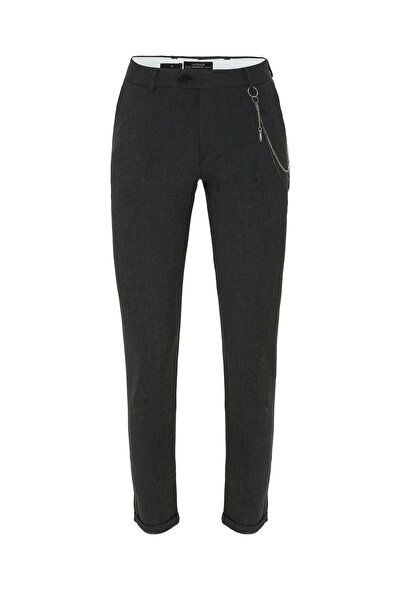 S13 Store Men's Slim Fit Trousers with Accessory Details