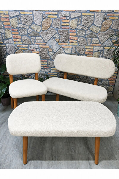 kılıfteks Bench, Puf 1 Adet Ve Bohem 2 Adet Jakar Takım Kılıfı