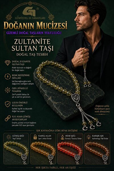 GÜMÜŞTEL EL SANATLARI Zultanite Sultan Stone Is Capable of Changing Color, Wh...