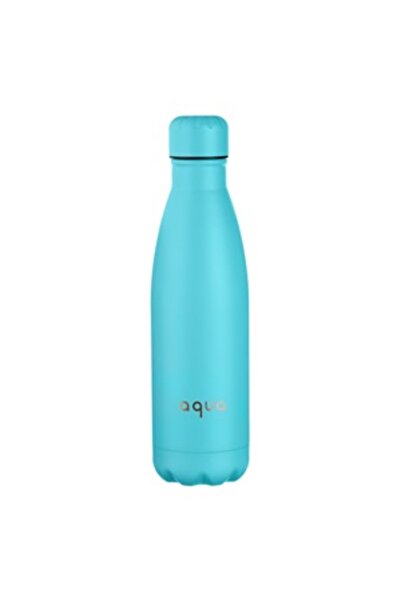 Zumzeria Mat Blue Insulated Bottle Aqua Print 500ml