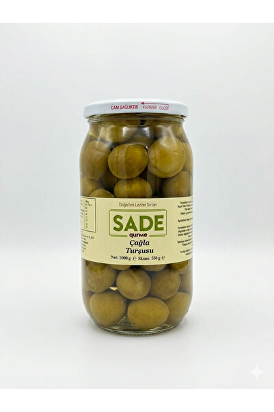Sade Organik Sade Gurme Çağla Turşusu 1000 cc