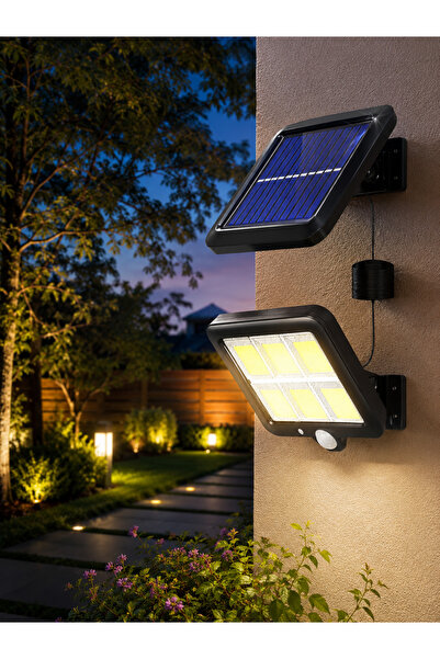 Torcello Güneş Enerjili 120 LED Hareket Sensörlü Dış Mekan Lambası