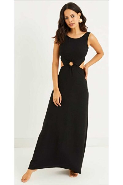 MODA141 Woman black dress