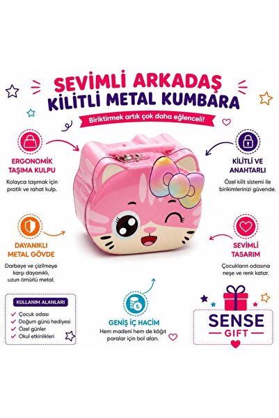 Sense Kilitli Metal Kumbara S-264-FU