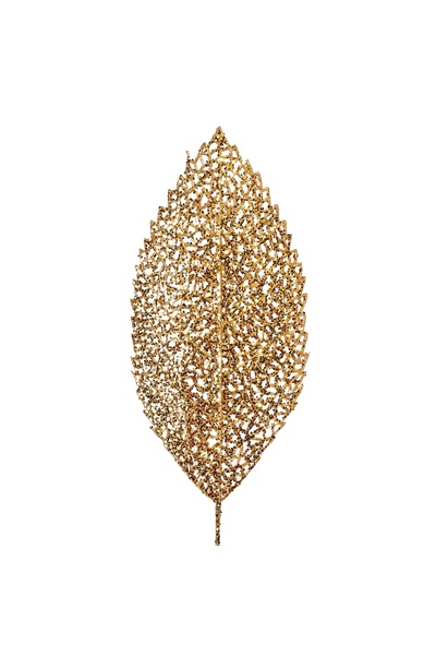 Zumzeria Creangă decorativă de Crăciun cu sclipici auriu 65 cm