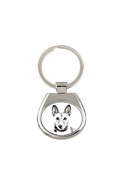 Art - Dog Basenji, câine de sălbăticie african - breloc cu câine, breloc cu i...