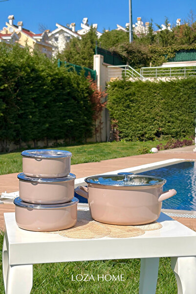 LOZA HOME Fried Food and Storage Set |   Earth |   3-Piece Storage Container ...