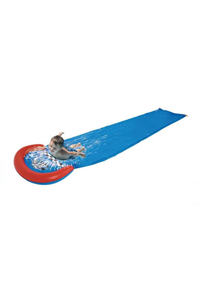 SunClub Tobogan de Apa Gonflabil Bleu 4.88x0.90m 5-14 ani