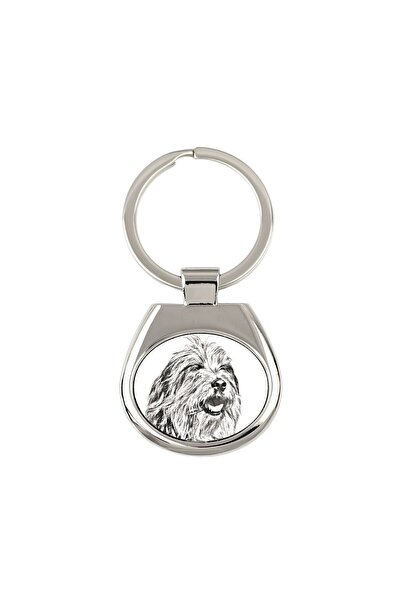 Art - Dog Câine Ciobănesc Bergamasco - breloc cu câine, breloc cu imprimeu, p...