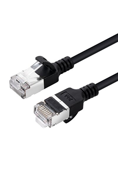 MicroConnect Cablu de rețea CAT6A U-FTP Slim, LSZH, 0.25m, Negru